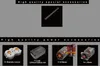 A collage of product accessories for a building block set, with text labels. Produktbild-Vorschau