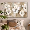 Leinwand Bilder 120x80 cm - Blumen - Beige - Abstrakt - Produktbild-Vorschau 2