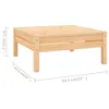 vidaXL 4 tlg. Garten Lounge Set Massivholz Kiefer - Produktbild-Vorschau 9