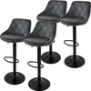 Four gray bar stools are arranged in a group against a white background. Produktbild-Vorschau