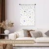 MuchoWow® Wandteppich Wandbehang Blumen - Lila - Gelb 60x90 Produktbild-Vorschau 2