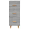 The Living Store Sideboard Grau Sonoma 34,5x34x90 cm Produktbild-Vorschau 4