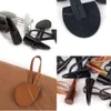 4 Paar Knebelknöpfe aus Harz & Leder, Duffelcoat-Verschluss, Rosa Produktbild-Vorschau