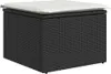 vidaXL 5-tlg. Garten-Sofagarnitur mit Kissen Schwarz Poly Produktbild-Vorschau 5