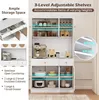 KOMFOTTEU 180 cm Wysoka szafka z stacją ładującą, szafka Podgląd zdjęcia produktu 4