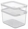 Rotho Cauma Set Koelkastorganizer 1.2L + 2.15L Transparant Produktbild-Vorschau 1