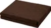 A folded brown fitted sheet is shown on a white background. Produktbild-Vorschau