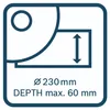 Bosch GDE 230 FC-S Professional, Černá, Modrá, 2,1 kg, 238 Náhled obrázku produktu 3