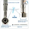 tecuro Trinkwasser Zulaufschlauch IG mit Bogen 90° x IG - Produktbild-Vorschau 3
