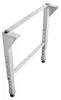 Werkbankfuß, höhenverstellbar H580-980xT700mm, RAL 7035 Produktbild-Vorschau 7