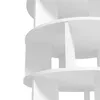 A close-up view of a white, multi-tiered rotating shelf unit. Podgląd zdjęcia produktu