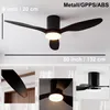 LED-plafondventilator met licht, 52 inch, zwart, met een Productafbeelding-voorbeeld 7