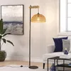 Lampa podłogowa z drewna z beżowym kloszem z juty „SALVIA” Podgląd zdjęcia produktu 6