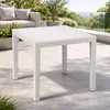 Gartentisch King 79x79cm Rattan-Optik Kunststoff Terrasse Weiß eckig Balkon Produktbild-Vorschau