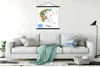 MuchoWow® Textilní plakát - Barevná mapa Řecka - 90x90cm - Náhled obrázku produktu 3