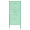 vidaXL Lagerschrank Minzgrün 42,5x35x101,5 cm Stahl Produktbild-Vorschau 3