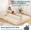 HOMMPA Faltbares Schlafsofa 1,5×1,8m mit Kissen, Produktbild-Vorschau 4