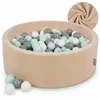 KiddyMoon Kulatý bazén s míčky Velvet Ball Pool 90X30cm/200 Náhled obrázku produktu 1