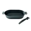 Gusseiserne Pfanne, oval mit abnehmbarem Griff, 36 x 19 cm Produktbild-Vorschau 2