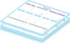 Agenda hebdomadaire PRICARO "Allerlei", magnétique, bleu Voir les images du produit 1