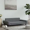 Posteľ pre psa tmavosivá 100x54x33 cm zamat Náhľad obrázku produktu 2