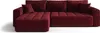 A red sectional sofa is shown from the front on a white background. Produktbild-Vorschau