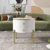 Tavolino Sweiko, tavolino con cassetti con superficie Anteprima dell’immagine prodotto 2