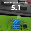 Close-up view of a circuit board with text overlays highlighting Bluetooth 5.1 connectivity. Produktbild-Vorschau