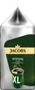 A close-up of a coffee package with a steaming mug of coffee. Produktbild-Vorschau