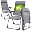 CASARIA® Lot de 2 Chaises de Jardin Pliantes en Aluminium Voir les images du produit 1