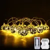 2.5m Halloween Golden Kürbis LED Lichterkette 8 Lichtmodi Produktbild-Vorschau 4