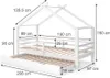 Letto montessori bambini Vitalispa Luni Bianco 200 x 90 cm Anteprima dell’immagine prodotto 3