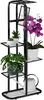 Relaxdays Blumentreppe Metall, 6-stufige Blumenetagere, Produktbild-Vorschau 1