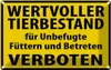 vianmo Blechschild 12x18 cm Wertvoller Tierbestand Produktbild-Vorschau 1