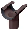INEFA Ablaufstutzen halbrund, PVC NW150/DN100 Dunkelbraun Produktbild-Vorschau 1