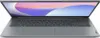 A top-down view of an open gray laptop with its screen displaying a colorful abstract wallpaper. Produktbild-Vorschau