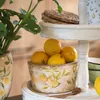 Clayre & Eef Blumentopf Ø 16x9 cm Gelb Keramik Zitrone Produktbild-Vorschau 3