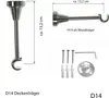 Gardinenstange Set Edelstahl Look Metall Ø 16mm zur Produktbild-Vorschau 3