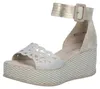 Rieker Damen Sandalette mit Strass Cut-Outs und Plateau Produktbild-Vorschau 7