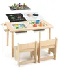 COSTWAY Kindertafelset met stoelen, kindertafels, Productafbeelding-voorbeeld 1
