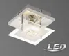 Briloner LED Deckenleuchte Chrom Glas Tula Eckig 3W GU10 Produktbild-Vorschau 5