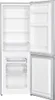 An open refrigerator with empty shelves and drawers. Produktbild-Vorschau