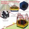 COSTWAY Ø223cm zahradní trampolína s bezpečnostní sítí, Náhled obrázku produktu 7