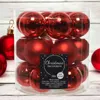 Weihnachtskugeln Glas 4cm 18 Stück - Weihnachtsrot Produktbild-Vorschau 14