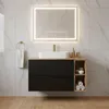 RODAN | Waschbeckenunterschrank - Schwarz und Braun - 100 Produktbild-Vorschau 4