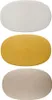 Three oval-shaped plates in different colors stacked vertically. Náhľad obrázku produktu