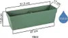 2er Set elegante rote Drainage-Bloembak 52x17 cm für Produktbild-Vorschau 4
