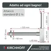 Rechteckiger Design-Siphon verchromt – Kirchhoff, 11/4 x 32 mm – Produktbild 5 Produktbild-Vorschau