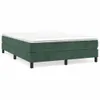 vidaXL Boxspringbettgestell Dunkelgrün 140x190 cm Samt Produktbild-Vorschau 1