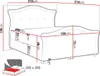 MIRJAN24 Boxspringbett Bedran Lux, Doppelbett mit zwei Produktbild-Vorschau 4